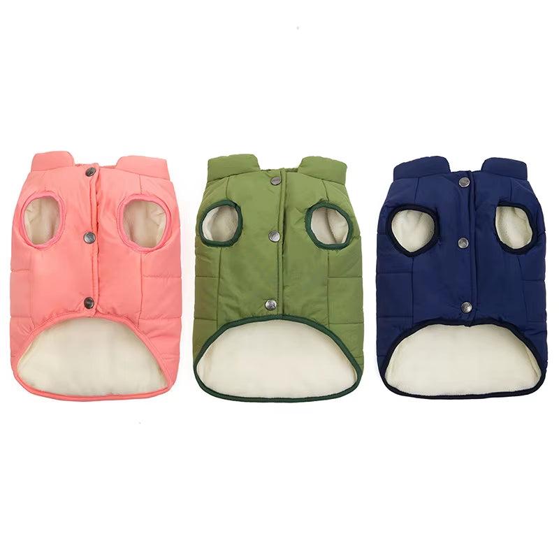 Autumn and Winter Warm Velvet Fleece Polyester French Bulldog Vest Coat Windproof Waterproof Dog Coat French Bulldog Clothes