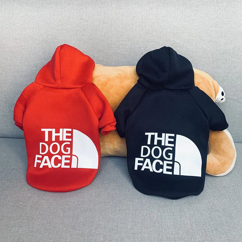 Dog Clothes Hoodies the Dog Face Wind Coat Warm for Small Large Dogs Jacket Sweatshirt French Bulldog Jacket Clothing