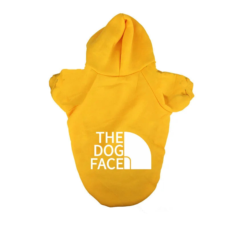 Dog Clothes Hoodies the Dog Face Wind Coat Warm for Small Large Dogs Jacket Sweatshirt French Bulldog Jacket Clothing